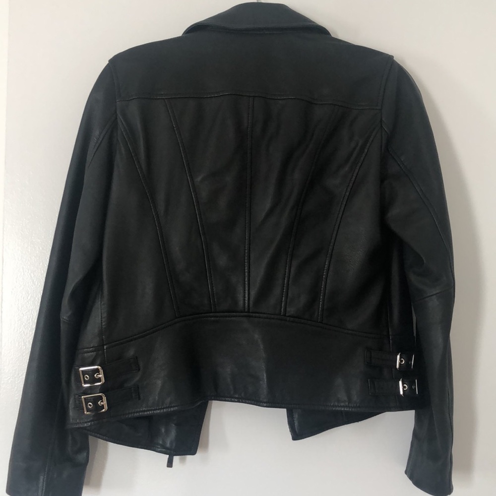 Massimo Dutti Leather Jacket - Picture 3 of 4